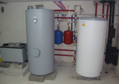 Pompa ciepła powietrze-woda IVT 14 kw plus bufor 300l plus CWU 400l - Strzegowo, 2011r.